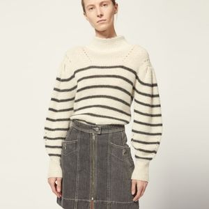 Isabel Marant Georgia striped alpaca blend sweater